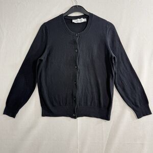 Coach Black Cardigan Sweater Women’s Small Button Front Classic